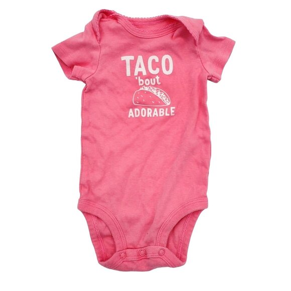 Carters 3M Baby Girl's Taco 'Bout Adorable Neon Bodysuit Pants Matching Set Fun - Picture 3 of 9